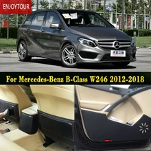 Автомобиль колодки спереди и сзади двери сиденья анти-Kick коврик автомобиль-Стайлинг Интимные аксессуары для Mercedes-Benz B- класс w246 B160 B180 B200 2012