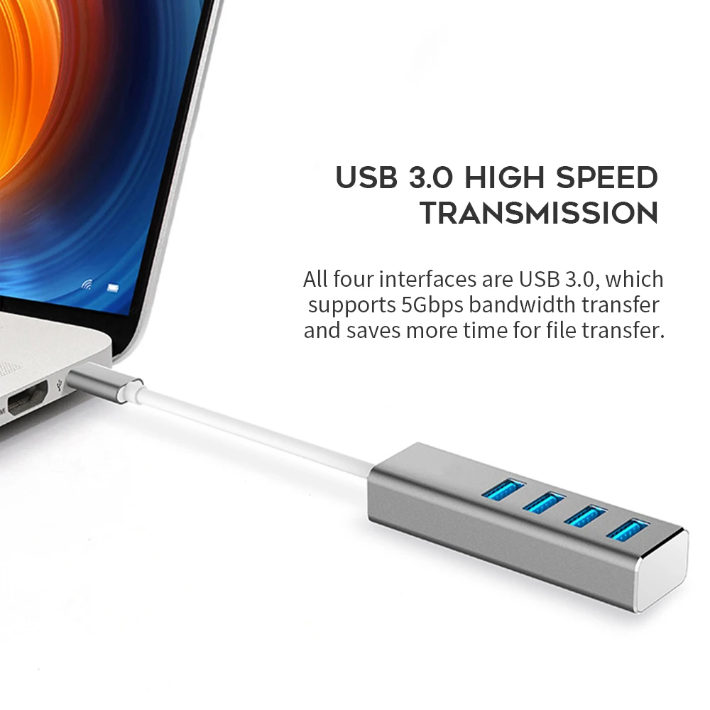 Vmade USB адаптер 4 порта 3 0 Hub шина 10/100/1000 LAN порт конвертер HUB typec для Mi Box Samsung Huawei Honor