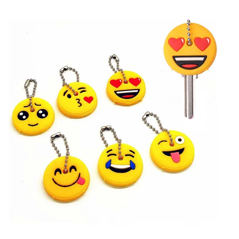 Buy 30Pcs Cartoon Emoji Smile Face Expression Keychain