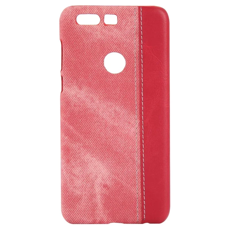

Cowboy Texture Stitching Dirt-resistant Leather Phone Case For Huawei Honor 8 Hybrid PC+PU Shockproof Protective Back Cover Case