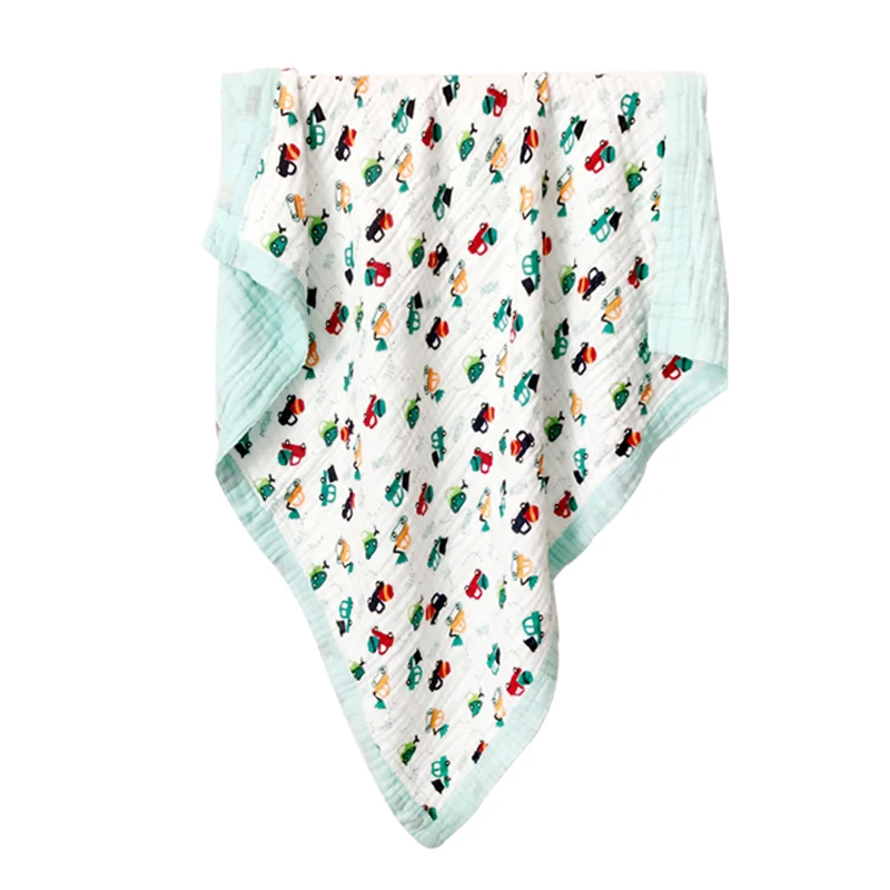 

Baby Blanket Breathable Muslin Wrap Newborn Cotton Bamboo Fiber Baby Swaddle Multifunction Muslin Bedding 115*115cm