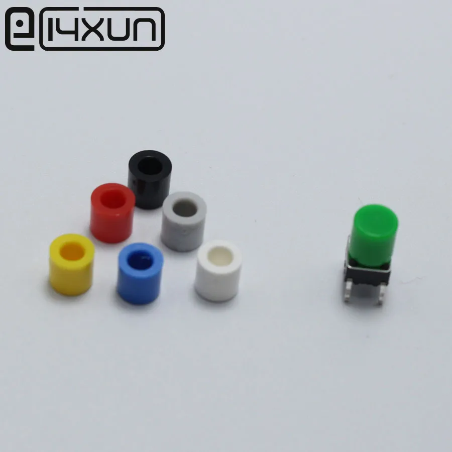 70pcs 7 color A56 Tactile Push Button Switch Cap Tact Micro Switch