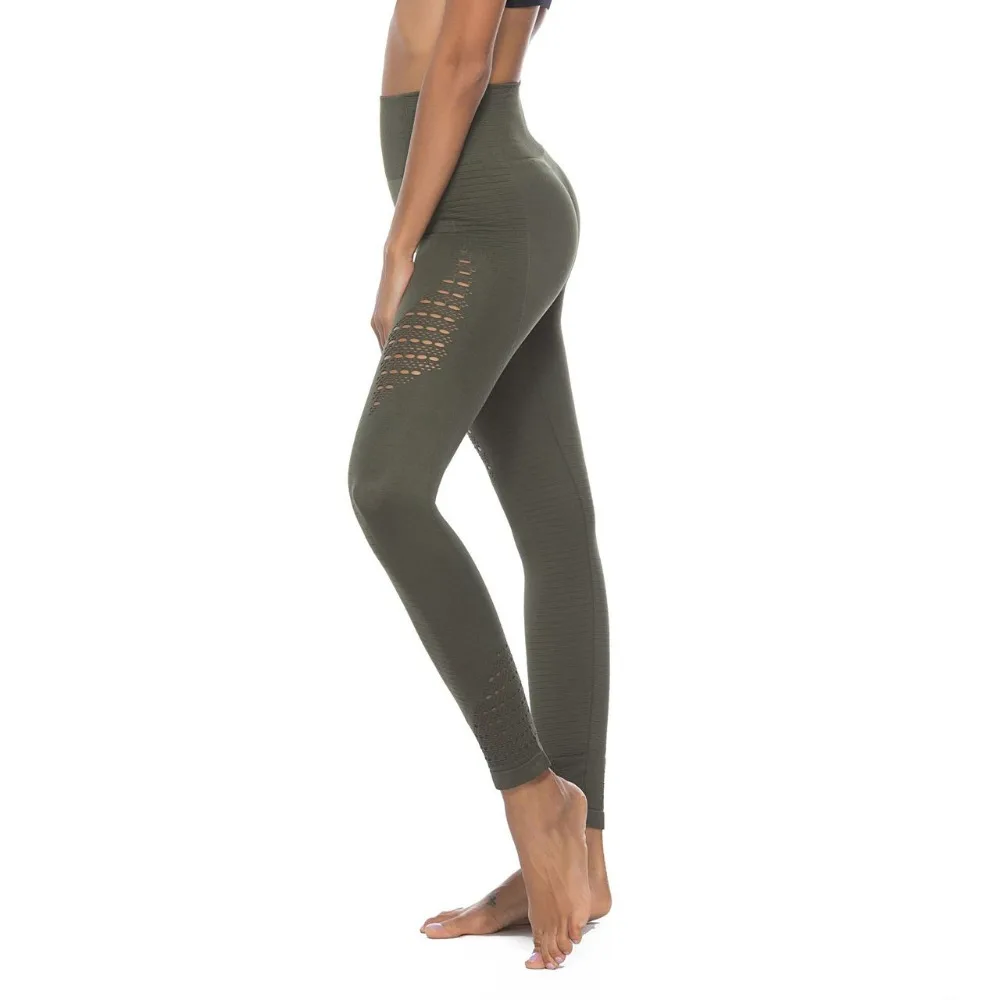 Sports Pants Gym Yoga Compression Tights Seamless Pants Super Stretchy High Waist Fitness Leggings Running Pants Women