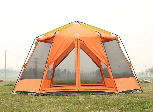 УФ навес для защиты от дождя и комаров 8 10 12 человек 2 слоя|outdoor camping tent|camping tentbeach sun |