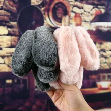 

Geruide For Huawei Y6 2018 Case Cute Rabbit Doll Plush Cover Hairy Fur Fluffy Phone Case For Huawei Y6 Prime 2018 5.7'' Capa