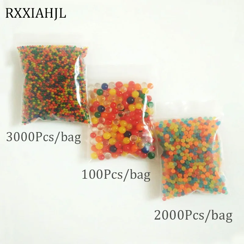 

3bag Combination Pearl Shape Magic Jelly Crystal Ball Gel Bio Ball Vase Orbiz Water Balls Planting Flowers Wedding HHome Decor