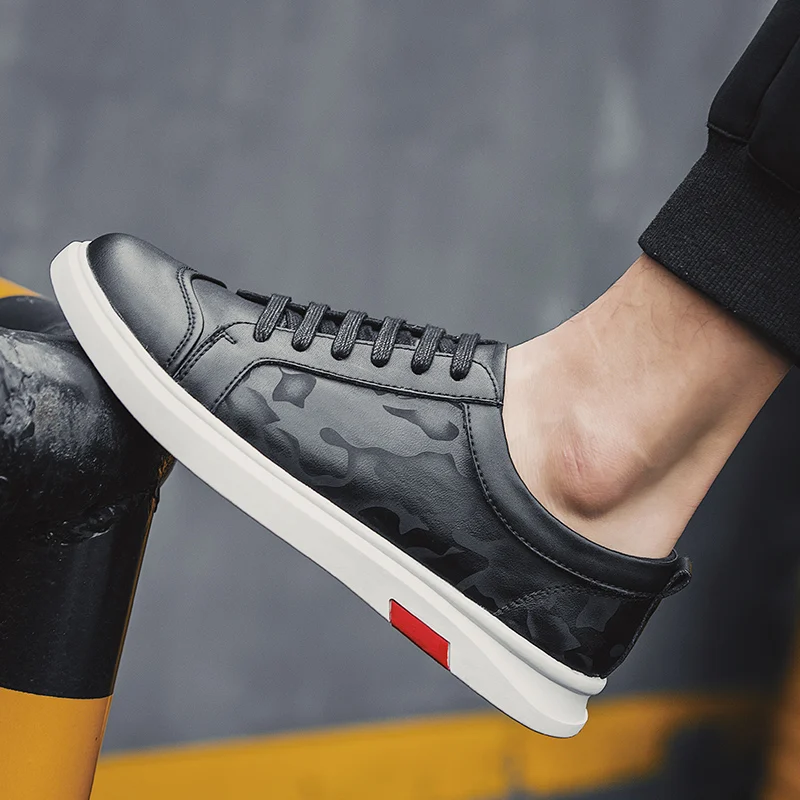 

Men Casual Shoes genuine Leather Sneakers High Quality Foorwear Sport Shoes Rubber Outsole breathable comfortable shoes l5