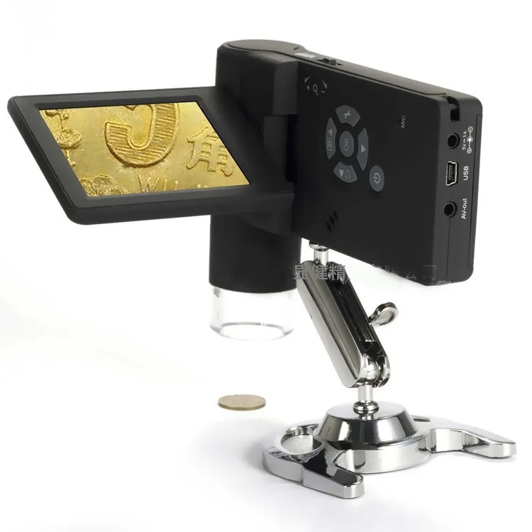 

Digital Portable Video Microscope 20-500X, Handheld lcd microscope, support 32G TF card