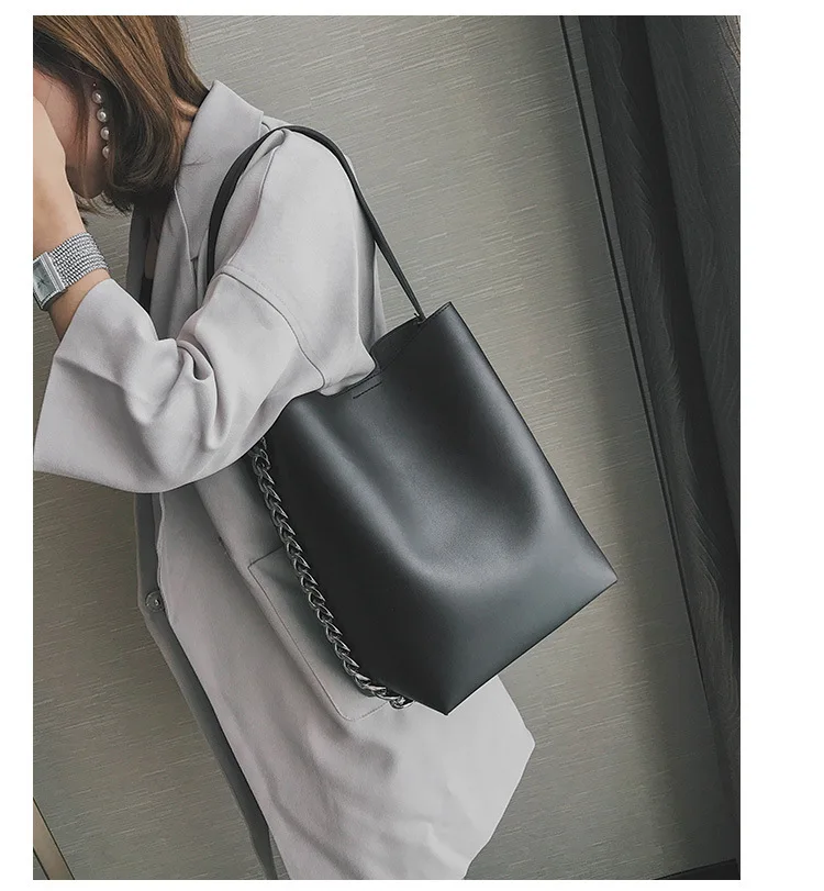 LUYO, винтажная сумка из искусственной кожи с цепочкой, большая сумка на плечо с верхней ручкой, женские роскошные сумки, женские сумки, дизайнерская сумка-тоут