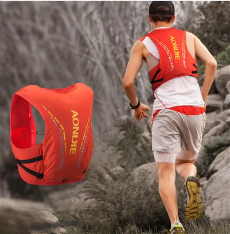 AONIJIE 10L Outdoor Bags Hiking Backpack Vest Professional Marathon Running Cycling Advanced Skin Backpack Hydration Pack