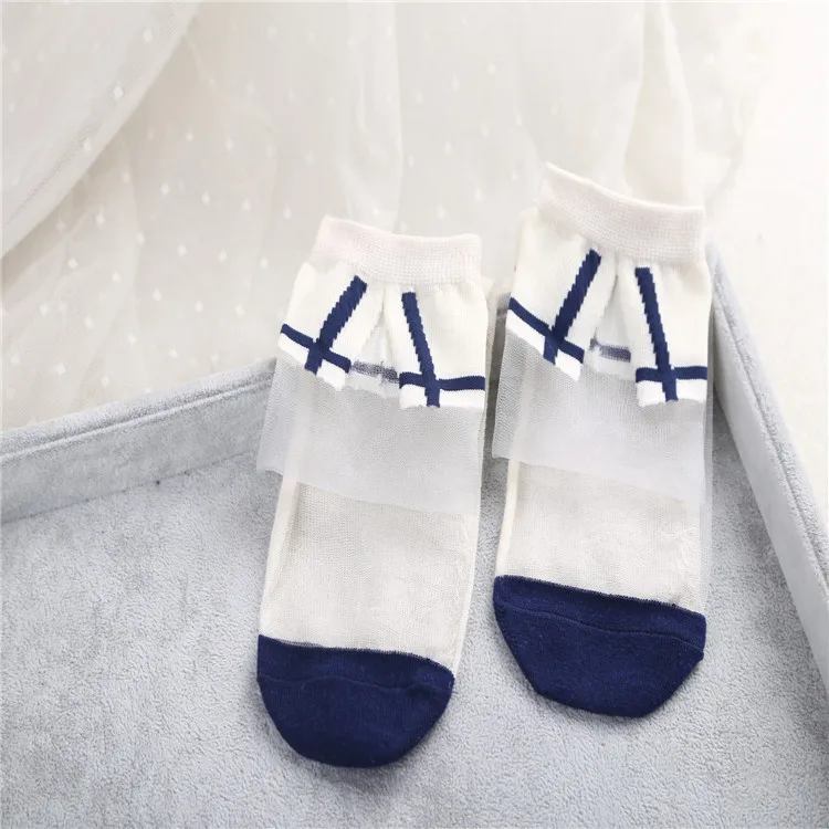 10 пар/лот женские носки Весна и лето новые индивидуальные маленькие воротнички с кристаллами шелковые карточные носки