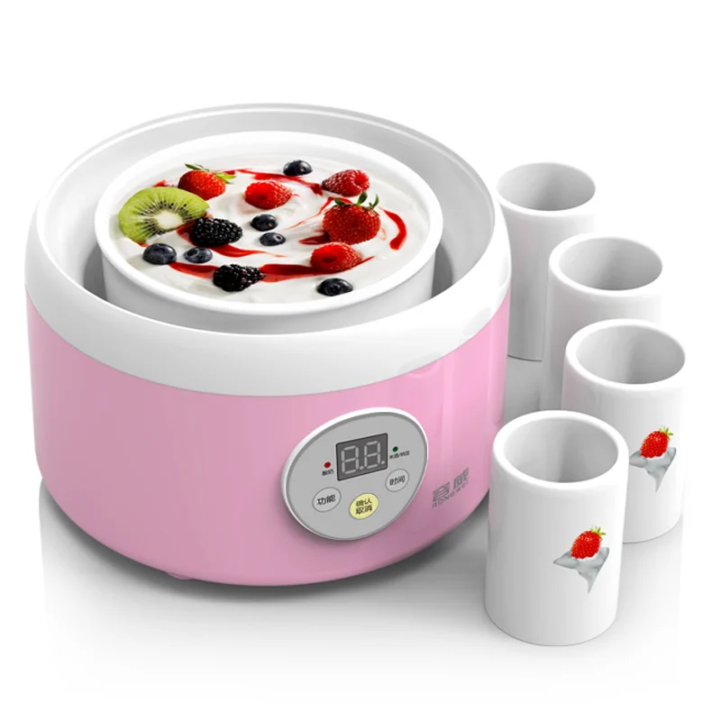 

RW TW-301C Natto Rice Wine Yogurt Makers with All Ceramic Liner Household Fully Automatic Yogurt Sub-cup Free with Yogurt Powder