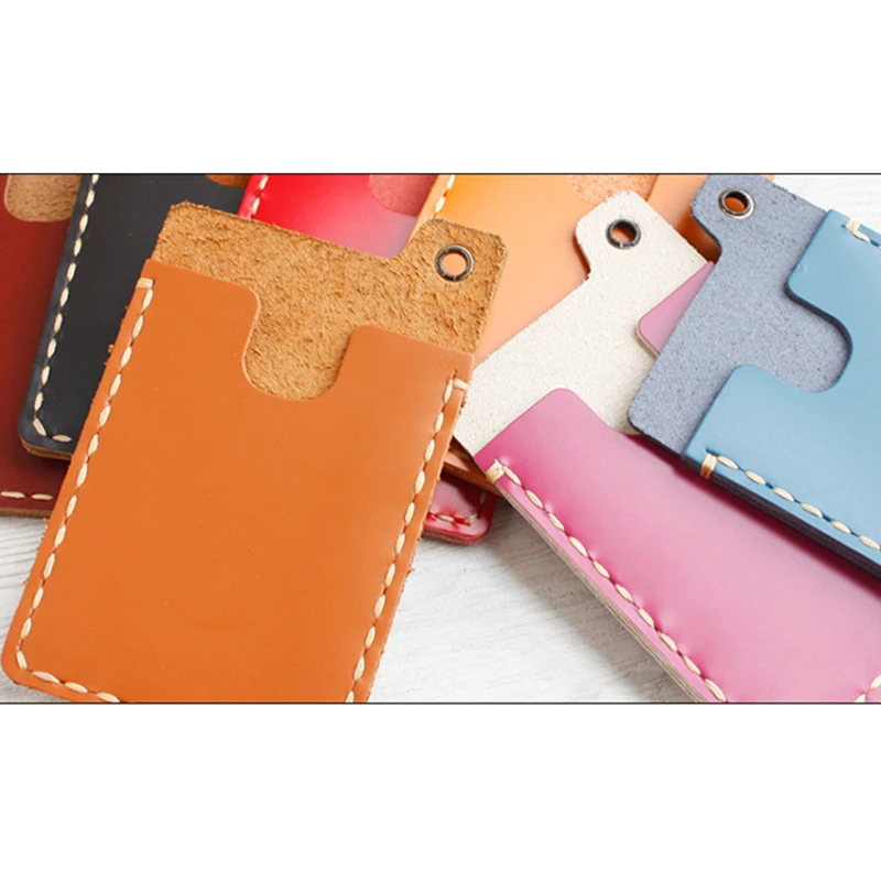 DIY Small Card Holder Leather Craft Acrylic Sewing Template, Photo Card Bag, Leathercraft Tool Set, Sewing Pattern