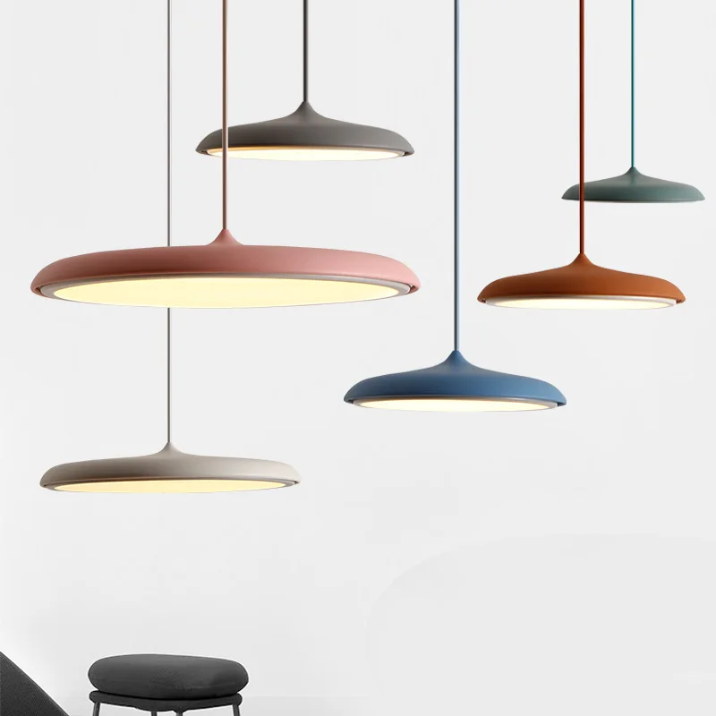 

Scandinavian Art Restaurant pendant Lamp Modern Simple Design Danish Bar Creative Makarion Flyer Pendant Light