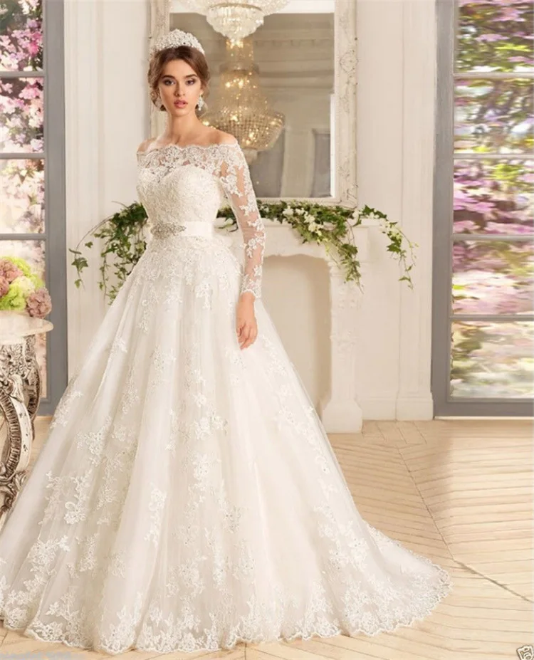 Arabe Robe Pour Fête De Dentelle Mariée Off Princesse