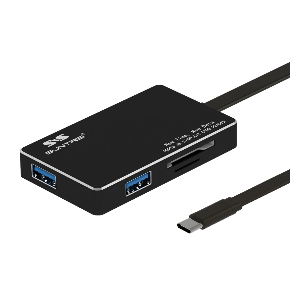 

Suntrsi USB Hub Type C 7-in-1 Multifunction SD/Micro SD Card Reader HDMI Port for Macbook USB 3.0 HUB Type C Free Shipping