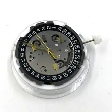 Подлинный Швейцарский ETA G10.212 кварцевый H4 Белый механизм даты Черный календарь