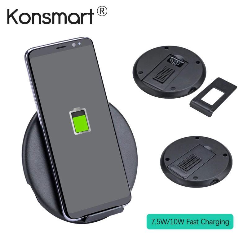 

Konsmart Qi Folding Wireless Charging Stand for Samsung S7 S8 Note5 Mobile Phone Fast Wireless Charger Pad for iPhone X 8 Plus
