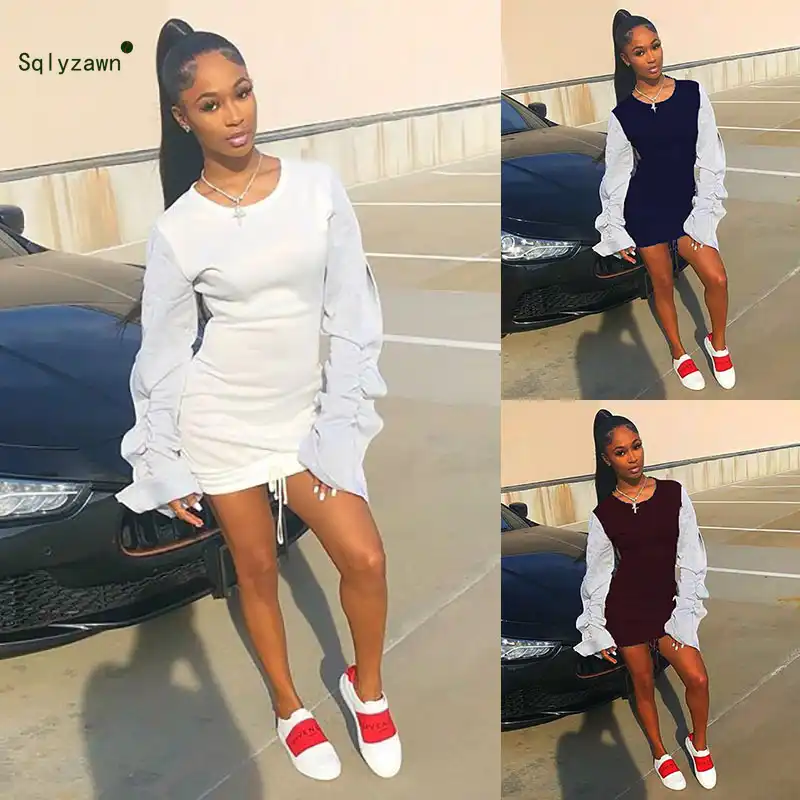 sexy sweatshirt dress