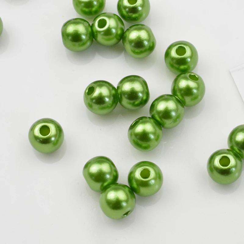 

FLTMRH 6MM 300PCS White/Beige, ABS Imitation Pearls Beads, Making jewelry diy beads, Jewelry Handmade necklace,Pearls round for