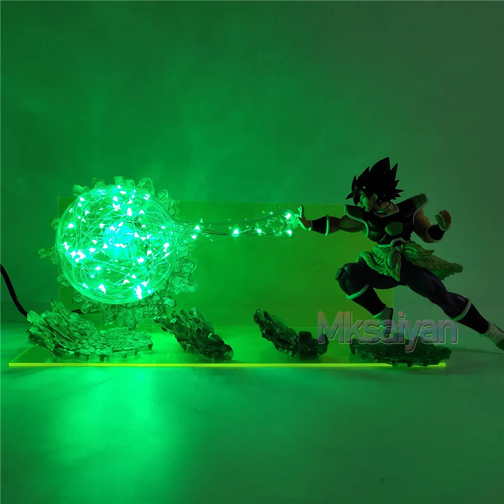 Лампа в виде дракона жемчуга супер Broly VS Goku игрушка Kamehameha фигурки со