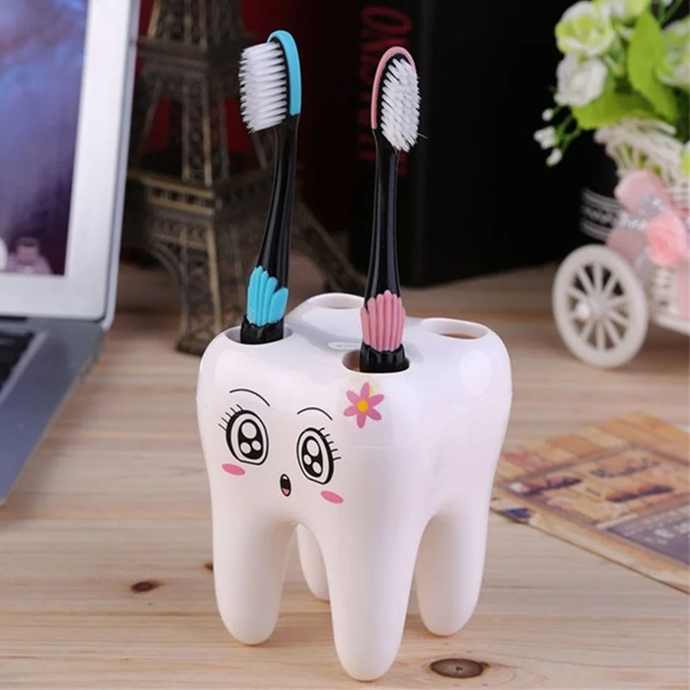 1 pcs Cute Teeth Style Toothbrush Holder Stand Brush Rack Tooth Brush