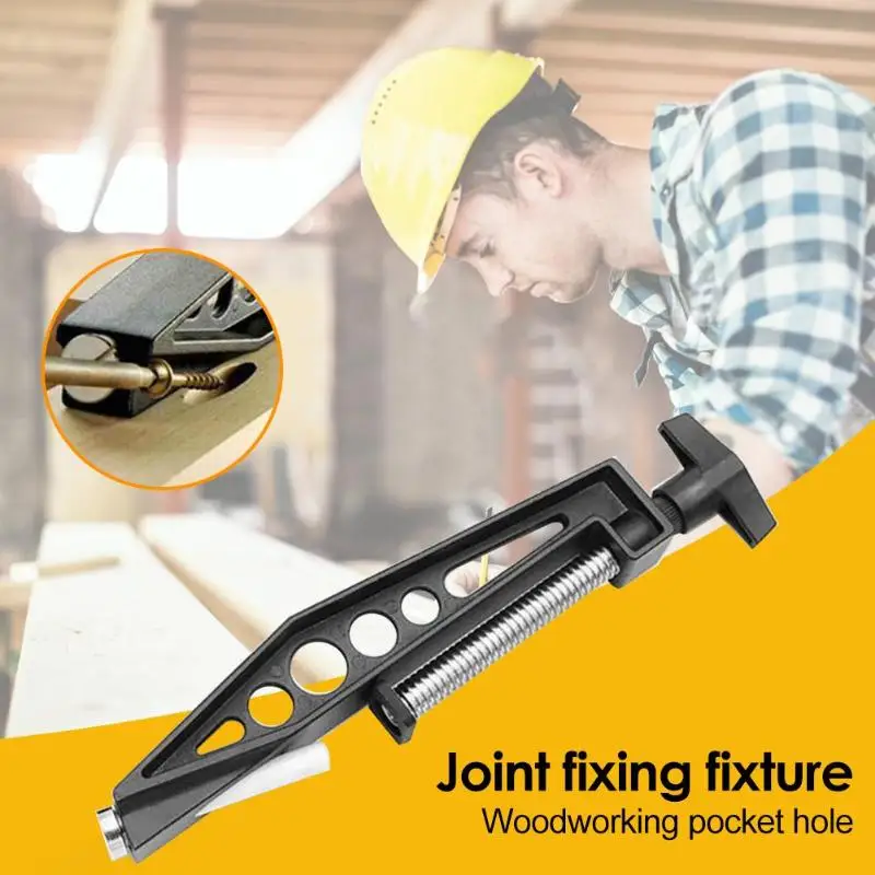 

Pocket Hole Joints Fixed Clamp Slant Hole Pull Clip Drill Universal Woodworking Slant Hole Clamp Drilling Accessories