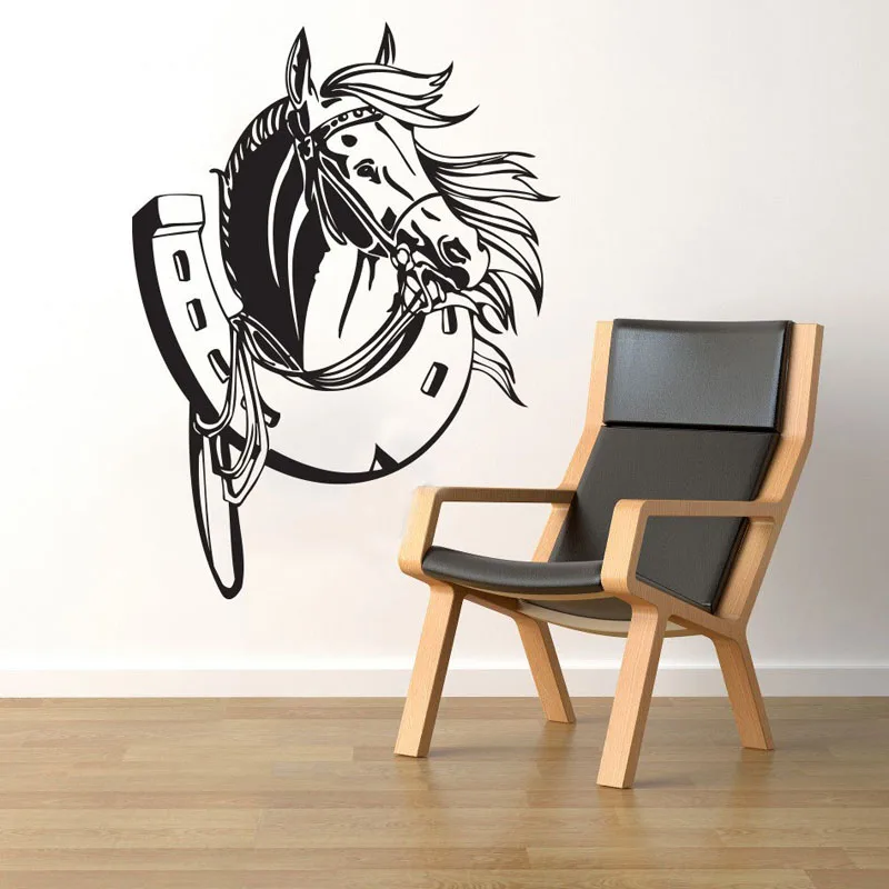 

Fashion Wall Decal Horse Head Vinyl Wall Sticker Removable Art Mural Home Decor