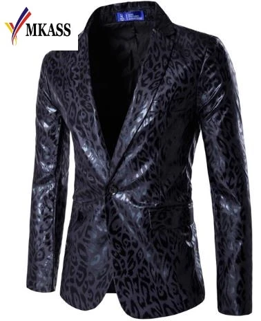 Brand Blazer Men fashion Casual Slim Blazers 2017 Spring New Arrival Fashion Party Single Breasted Men Suit Jacket M-3XL