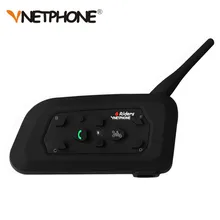 VNETPHONE Bluetooth Motocicleta 3.0 Intercomunicador Del Casco de Auriculares 1200 M BT Interphone Del Intercomunicador Del Casco de Moto Inalámbrica