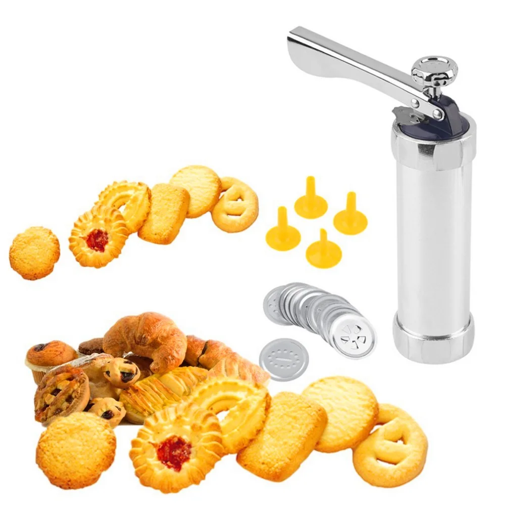Baking Tools Manual Biscuit Cookie Press Stamps Set Cake Decorating Gun