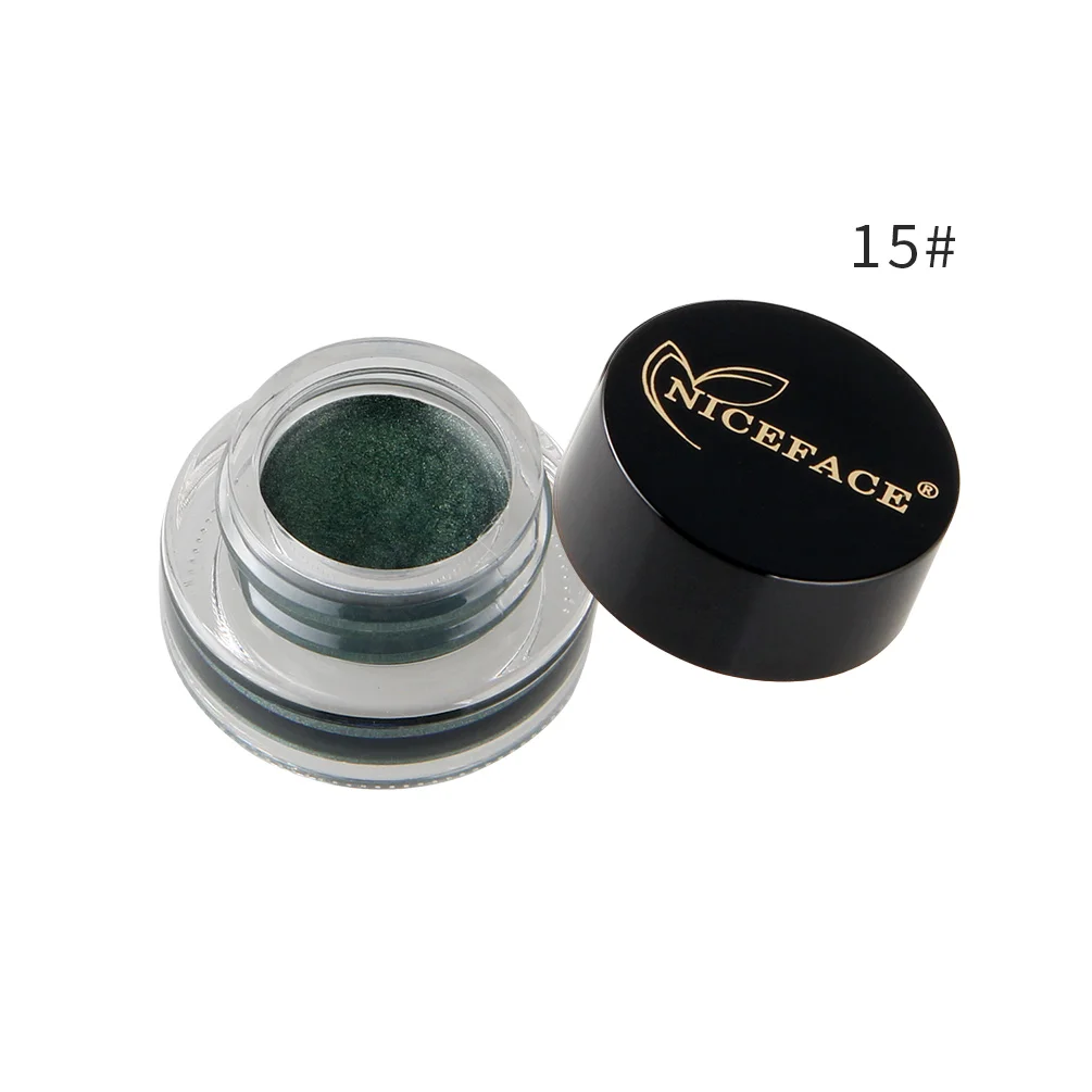 15 NICEFACE Diamond тени для век Крем 15 цветов водостойкие стойкие блестки Glow Блеск Make Up для женщин Красота косметический - Цвет: 15
