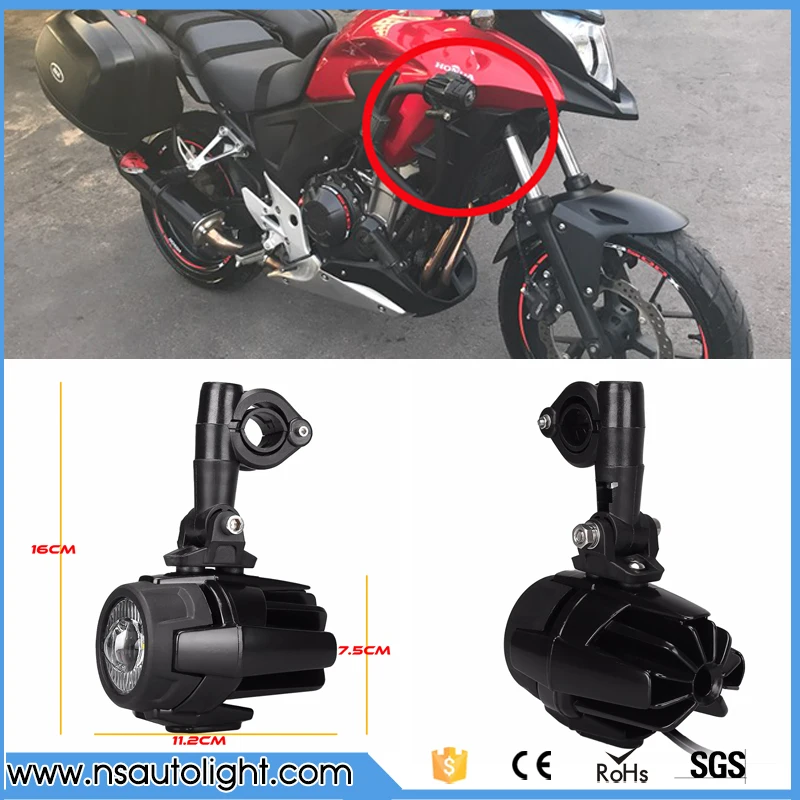 

Universal Motorcycle LED Auxiliary Fog Light Assemblie Driving Lamp 40W Headlight For BMW R1200GS/ADV/F800GS/F700GS/F650FS/