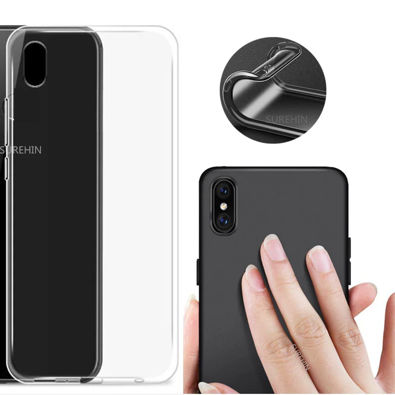 Чехол SUREHIN для apple iPhone XS MAX X XR 8 7 6 6S plus матовый черный красный синий прозрачный