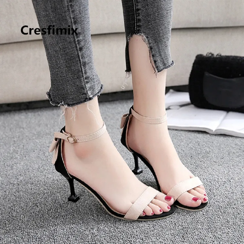

Women Fashion Light Weight Bow Tie Comfortable High Heel Shoes Lady Pu Leather Peep Toe High Heels Vrouwen Hoge Hakken E3485
