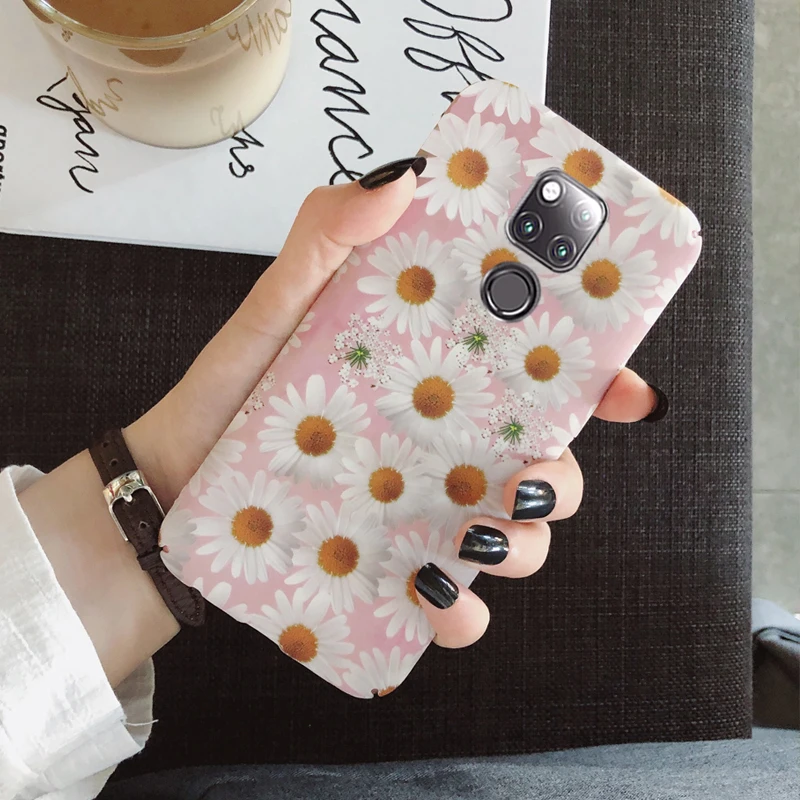 Чехол KaiNuEn, чехол, для HuaWei mate 20 Pro mate 20 20Pro 15, Роскошный Жесткий чехол с рисунком из мультфильма и цветочным принтом