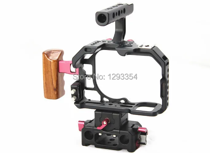 Hooton A7S Rig DSLR Cage с верхней ручкой основание деревянной для камеры Sony Tilta Movcam Lanpart 15 мм
