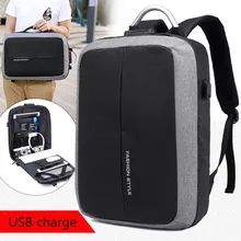 New Fashion Canvas Male Backpack USB Charge Anti Theft Bagback Men Travel Schoolbags Rucksack Sac A Dos Mochila Laptop Backpacks