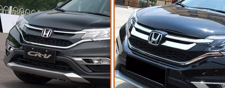 Передняя решетка Планки для HONDA CRV нержавеющая сталь, 2 шт./компл., авто внешние аксессуары