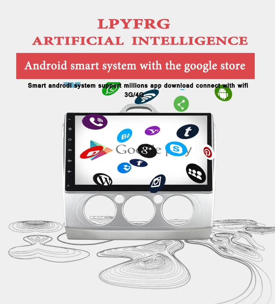 Discount Octa Core Android 9.0 Fit Ford FOCUS /MONDEO/S-MAX /CONNECT 2005 2006 2007 2008 2009 10 11 Car DVD Navigation GPS Radio System 4