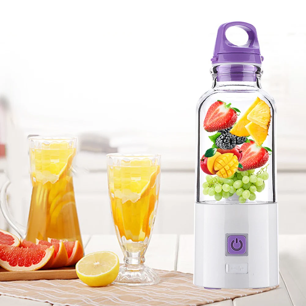 Multifunctional Portable USB Charge Electric Juicer Cup Juice Extractor Blender Fruit Juice Machine With 4 Sharp Blades Multifunctional Portable USB Charge Electric Juicer Cup Juice Extractor Blender Fruit Juice Machine With 4 Sharp Blades
