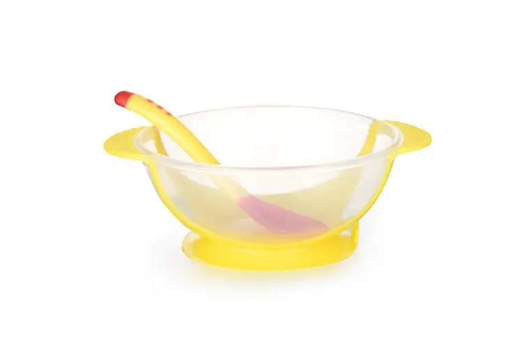 1Pc Antiskid Suction Cup Feeding Bowl for Baby Infant with Double Ear Shaped Handles Kids Children Training Spoon Bowl Set 1Pc Antiskid Suction Cup Feeding Bowl for Baby Infant with Double Ear Shaped Handles Kids Children Training Spoon Bowl Set