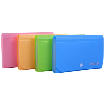 

100 Colorful A6 Accordion Style Mini Bills Receipt File Document Bag Pouch Folder Card Holder Organizer File Holder Random Color
