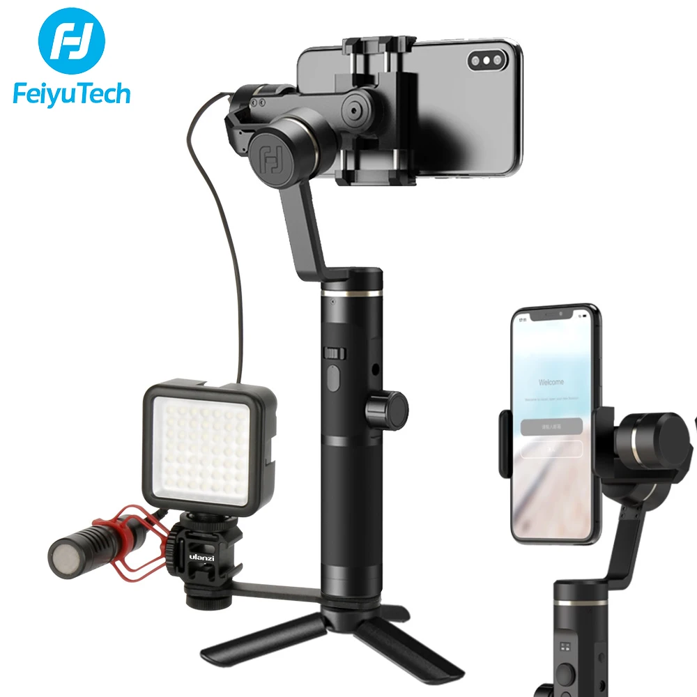 FeiyuTech Feiyu SPG2 3 оси Ручной Стабилизатор брызг Gimbal для iPhone XS MAX 8 VIVO samsung S9 Gopro 7 6 5 Экен