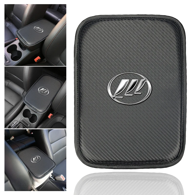 

Auto Armrests Car Center Console Arm Rest Seat Memory Foam Rest Pillow Armrest for lifan solano x60 x50 Emblem
