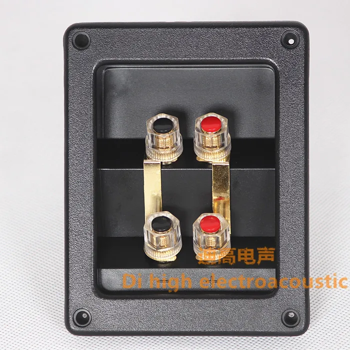 

Quality speaker wiring box diy audio hifi speaker connection box crystal ternminal/Free Shipping