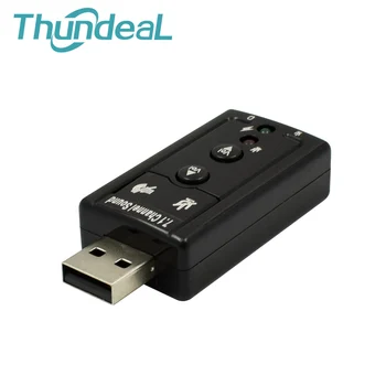 

Mini 7.1 External USB Sound Card USB to Jack 3.5mm Headphone Audio Adapter Micphone Sound Card for PC/Windows/Vista/MacOS