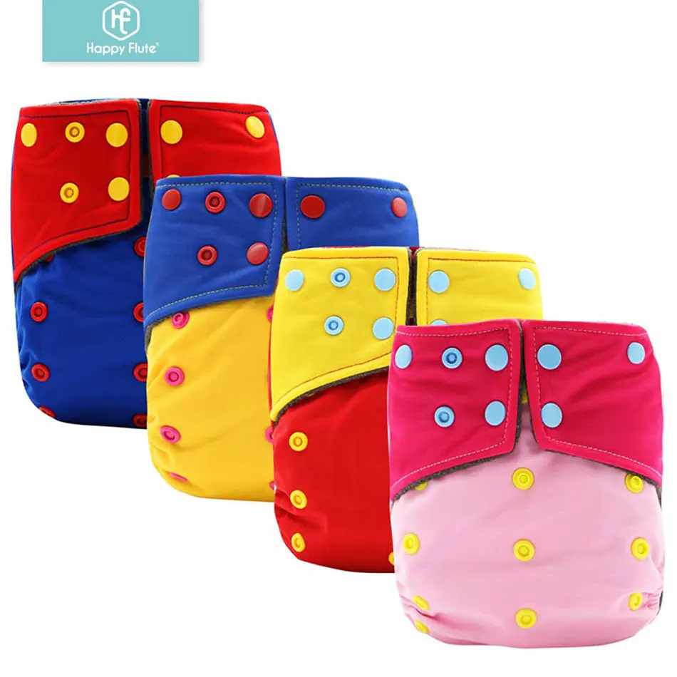

Happy Flute bamboo pocket AIO baby cloth diaper