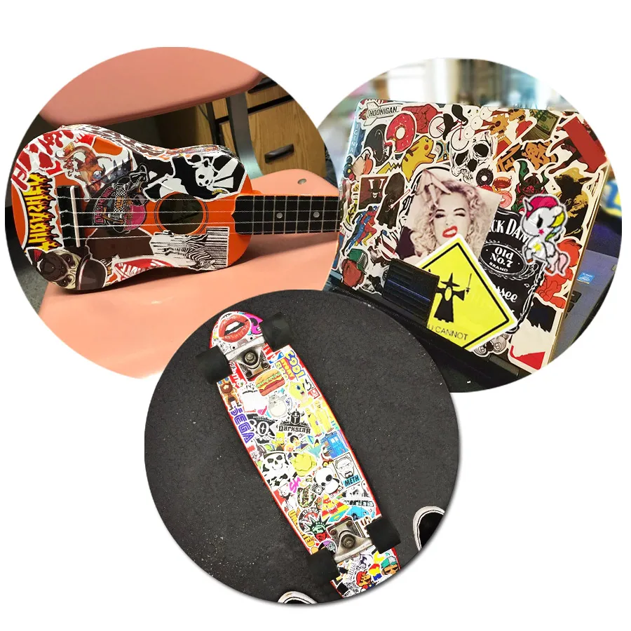 1Psc Grafitti Cool Stickers: Gesture Hand Funny Sticker for Kids - DIY Laptop, Skateboard, Luggage, Motorcycle, Snowboard, Car Stickers image 4