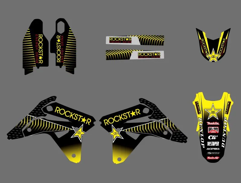 0590 Звезда новые наклейки EAM графические Фоновые для Suzuki RMZ450 RM Z450 2007 RMZ Z 450|stickers for